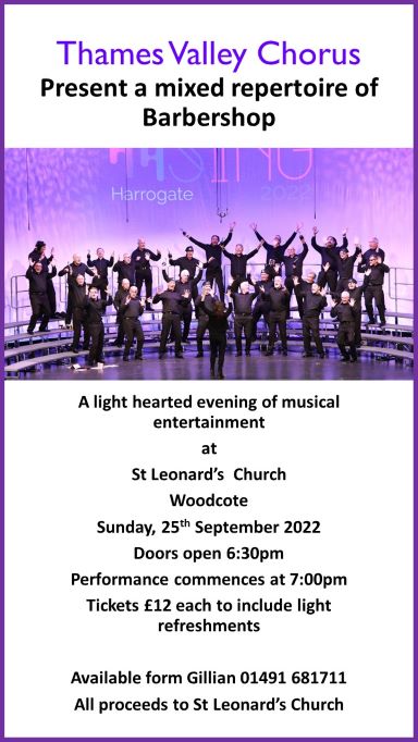 Concert at St Leonard's Church, Woodcote